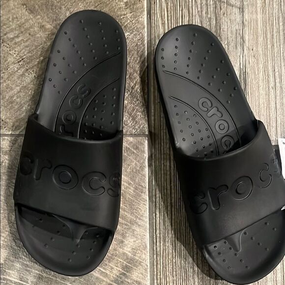 CROCS Shoes - Nwt CROCS Unisex Black Slide Sandals